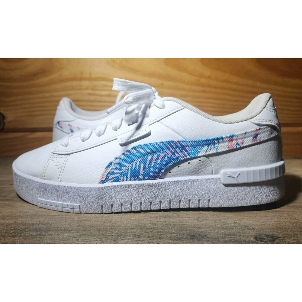Puma Jada L Island Daze Womans Size 9 White Blue Sneaker Shoes 386417-01